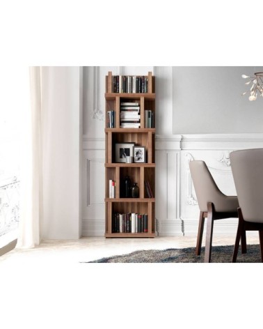 Étagère en bois couleur noyer