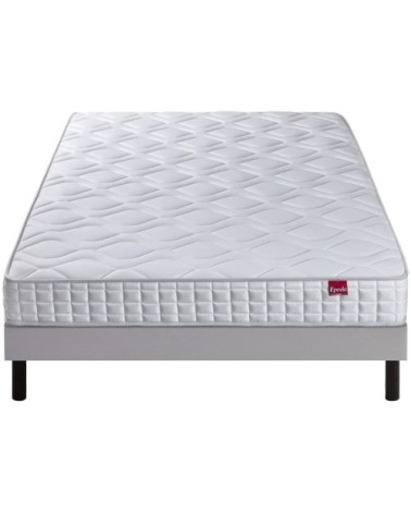 Ensemble matelas + sommier + pieds 140x190 cm