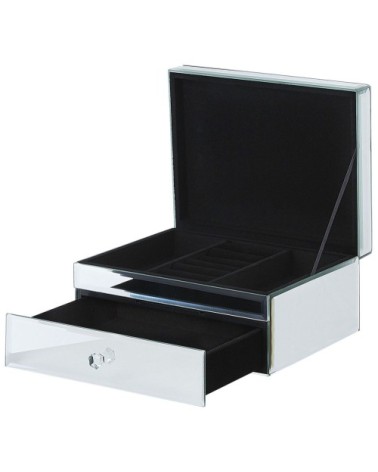 Boîte à bijoux argentée