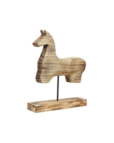 Décoration cheval en bois 48 cm