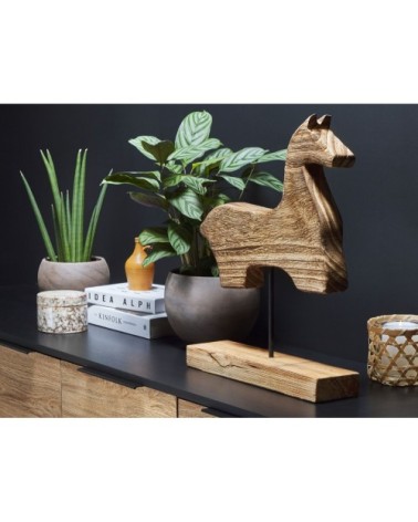 Décoration cheval en bois 48 cm