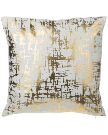 Lot de 2 coussin décoratifs en tissu doré 45x12cm