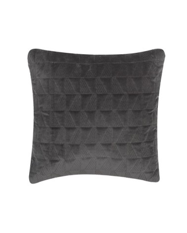 Coussin décoratif en tissu gris 45x10cm