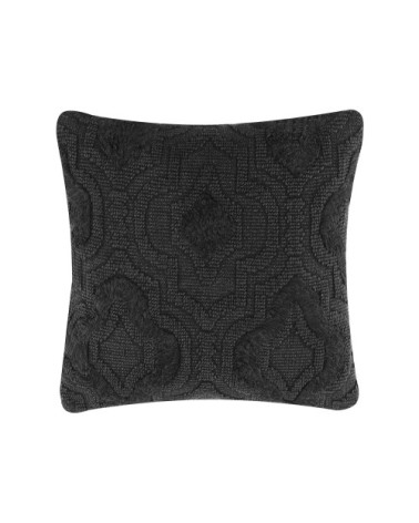 Coussin décoratif en tissu gris 45x10cm