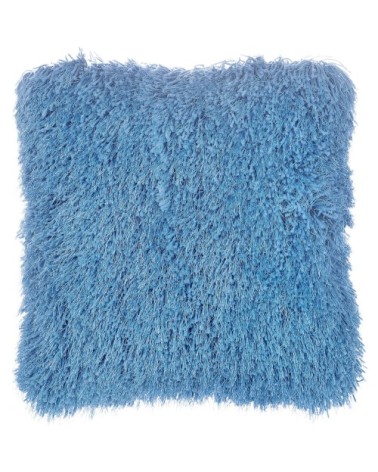 Lot de 2 coussin décoratifs en tissu bleu 45x12cm
