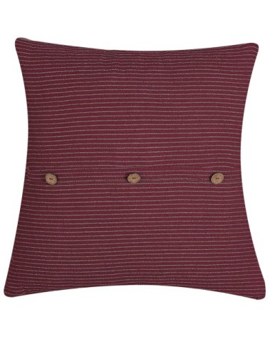 Lot de 2 coussin décoratifs en tissu rouge 43x6cm