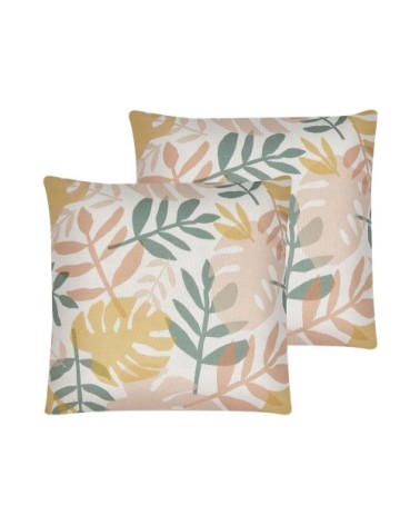 Lot de 2 coussin décoratifs en tissu multicolore 45x12cm