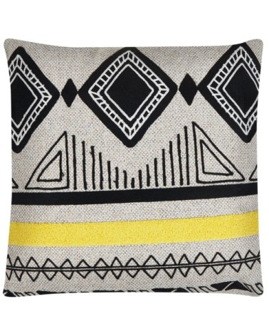 Lot de 2 coussin décoratifs en tissu beige 45x12cm