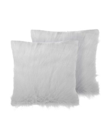 Lot de 2 coussin décoratifs en tissu beige 45x12cm