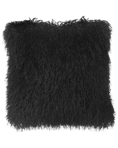 Lot de 2 coussin décoratifs en tissu noir 45x12cm