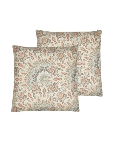 Lot de 2 coussin décoratifs en tissu multicolore 45x12cm