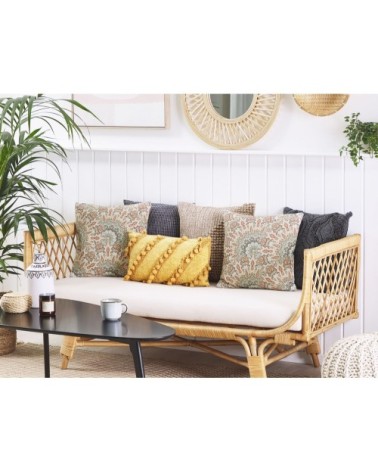 Lot de 2 coussin décoratifs en tissu multicolore 45x12cm