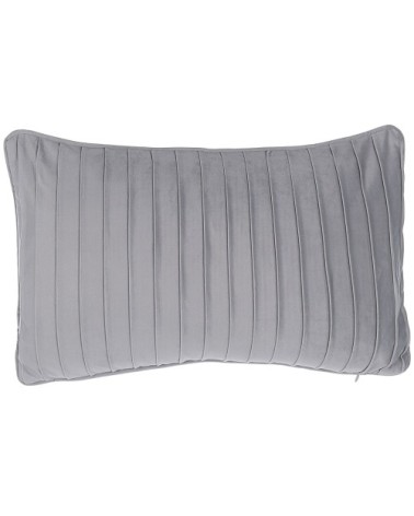 Lot de 2 coussin décoratifs en tissu gris 30x12cm