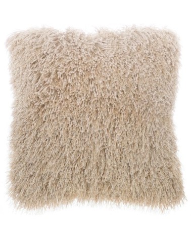 Lot de 2 coussin décoratifs en tissu beige 45x12cm