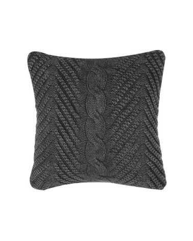 Coussin décoratif en tissu gris 45x10cm