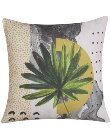 Lot de 2 coussin décoratifs en tissu multicolore 45x6cm