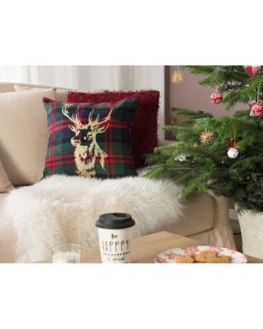 Lot de 2 coussin décoratifs en tissu multicolore 45x12cm