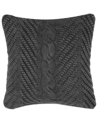 Lot de 2 coussin décoratifs en tissu gris 45x10cm