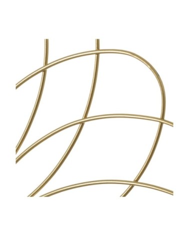 Miroir rond soleil métal doré D49cm