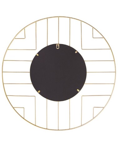 Miroir en métal doré 60x60