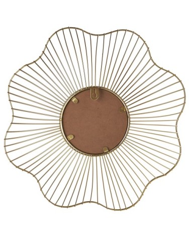 Miroir en métal doré 40x40