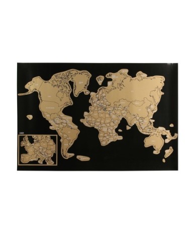 Carte du monde à gratter 40x60cm