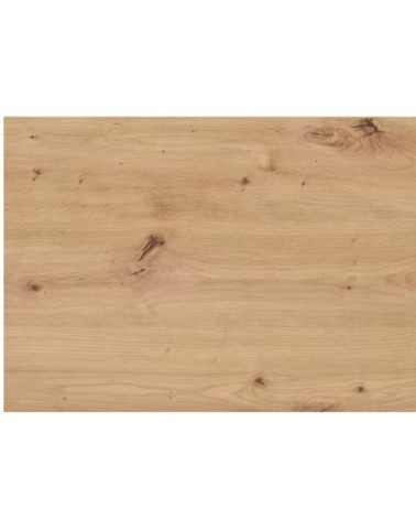 Table à manger noir et chêne clair 120cm