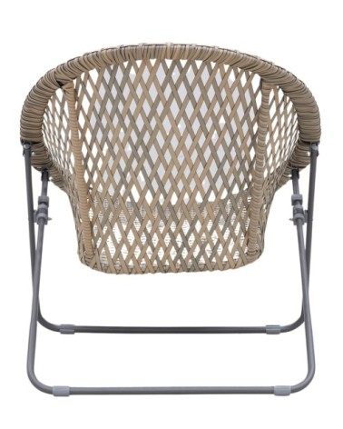 Salon de jardin en polyrésine et métal kent (lot de 3) gris