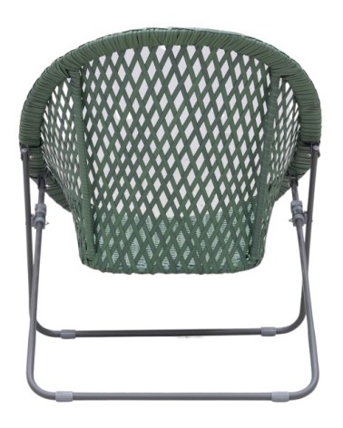 Salon de jardin en polyrésine et métal kent (lot de 3) vert