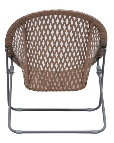 Salon de jardin en polyrésine et métal kent (lot de 3) cuivre