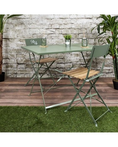Chaise de jardin pliante bella vita vert kaki