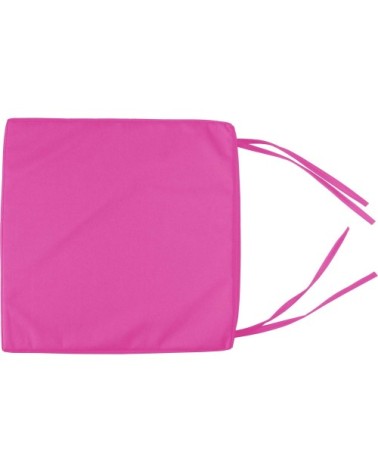 Galette de chaise de jardin carrée 38 cm fuchsia