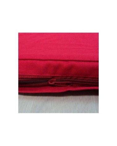 Galette de chaise en coton 40 cm rouge