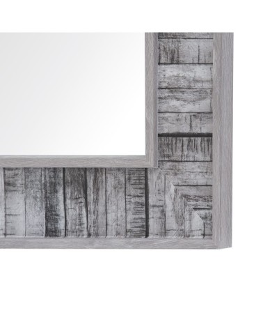 Miroir en matériaux synthétiques gris 130x50