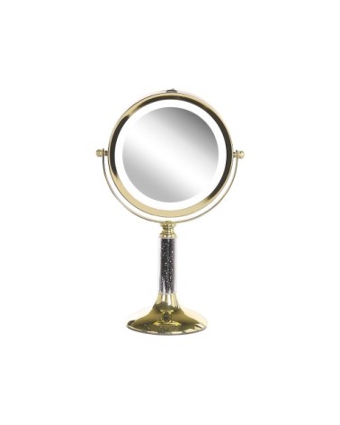 Miroir de table en métal doré 34x18