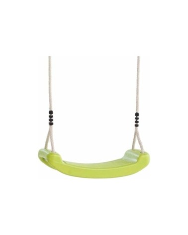 Balançoire enfant colorée cordes en chanvre vert