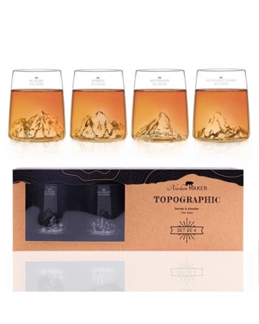 Coffret de 4 verres à shooters