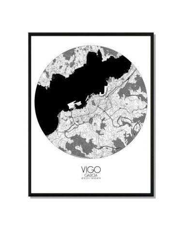 Affiche Vigo Carte ronde 40x50