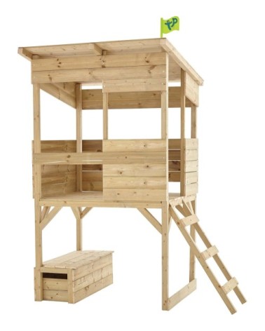 Cabane pêcheur enfant coffre à jouets intégré tower