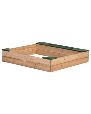 Bac à sable en bois avec rangements et bâche amy