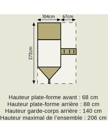 Cabane bateau pirate galleon en bois