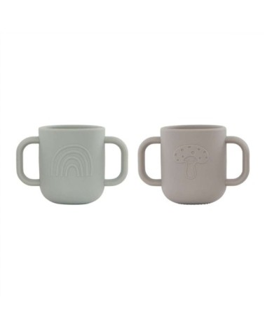 Tasse gris en silicone H7,5x11x6,5cm