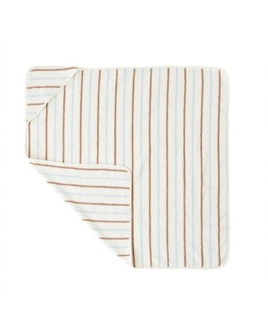 Serviette à capuche marron en coton organique H100x100cm