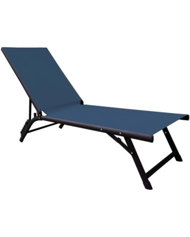 Bain de soleil aluminium jersey graphite et bleu