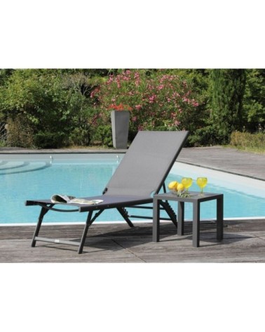 Bain de soleil aluminium jersey gris