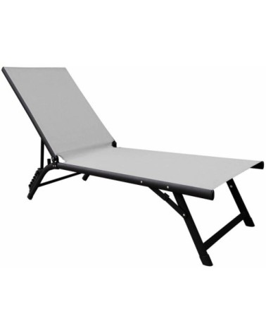 Bain de soleil aluminium jersey graphite et perle