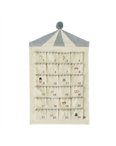 Calendrier Circus multicolore en coton organique H85x50cm