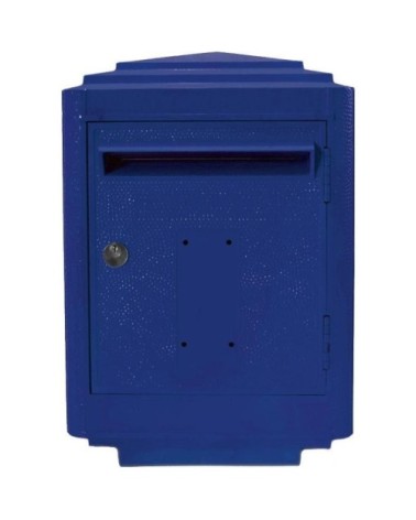Boîte aux lettres en aluminium grand modèle 1950 bleu