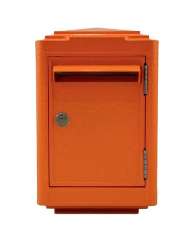 Boîte aux lettres en aluminium petit modèle 1945 orange