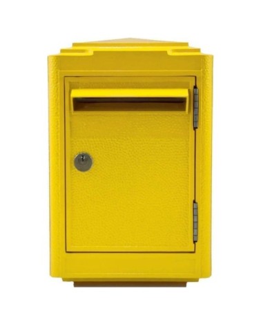 Boîte aux lettres en aluminium petit modèle 1945 jaune